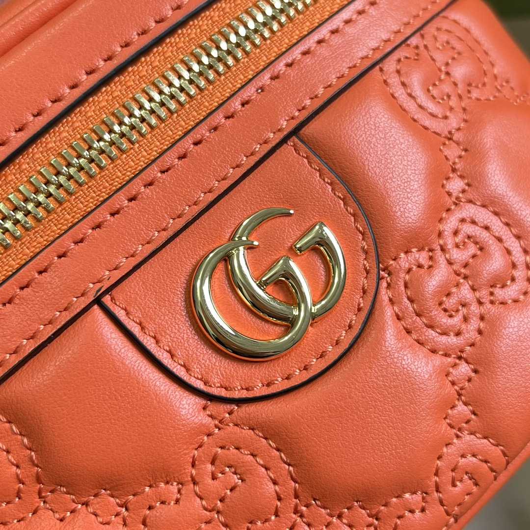 Gucci GG Matelassé Top Handle Mini Bag(16-10.5-5cm) - DesignerGu