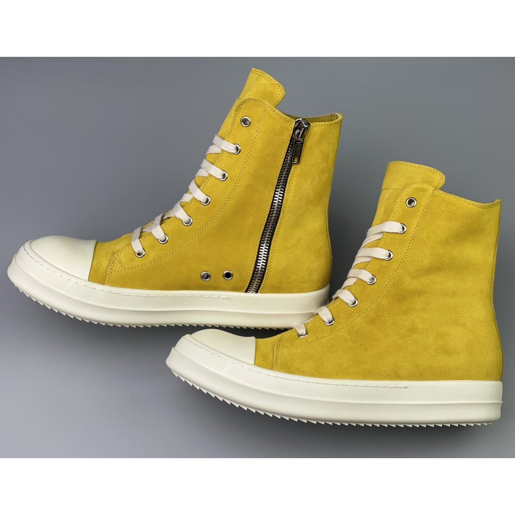 Rick Owens Strobe High-Top Sneakers - DesignerGu