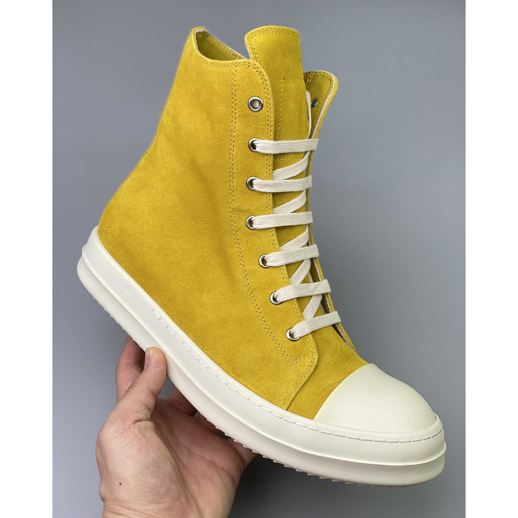 Rick Owens Strobe High-Top Sneakers - DesignerGu