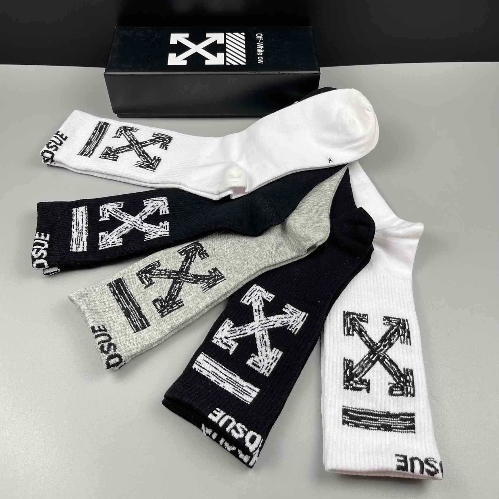 Off White Socks/Box - DesignerGu