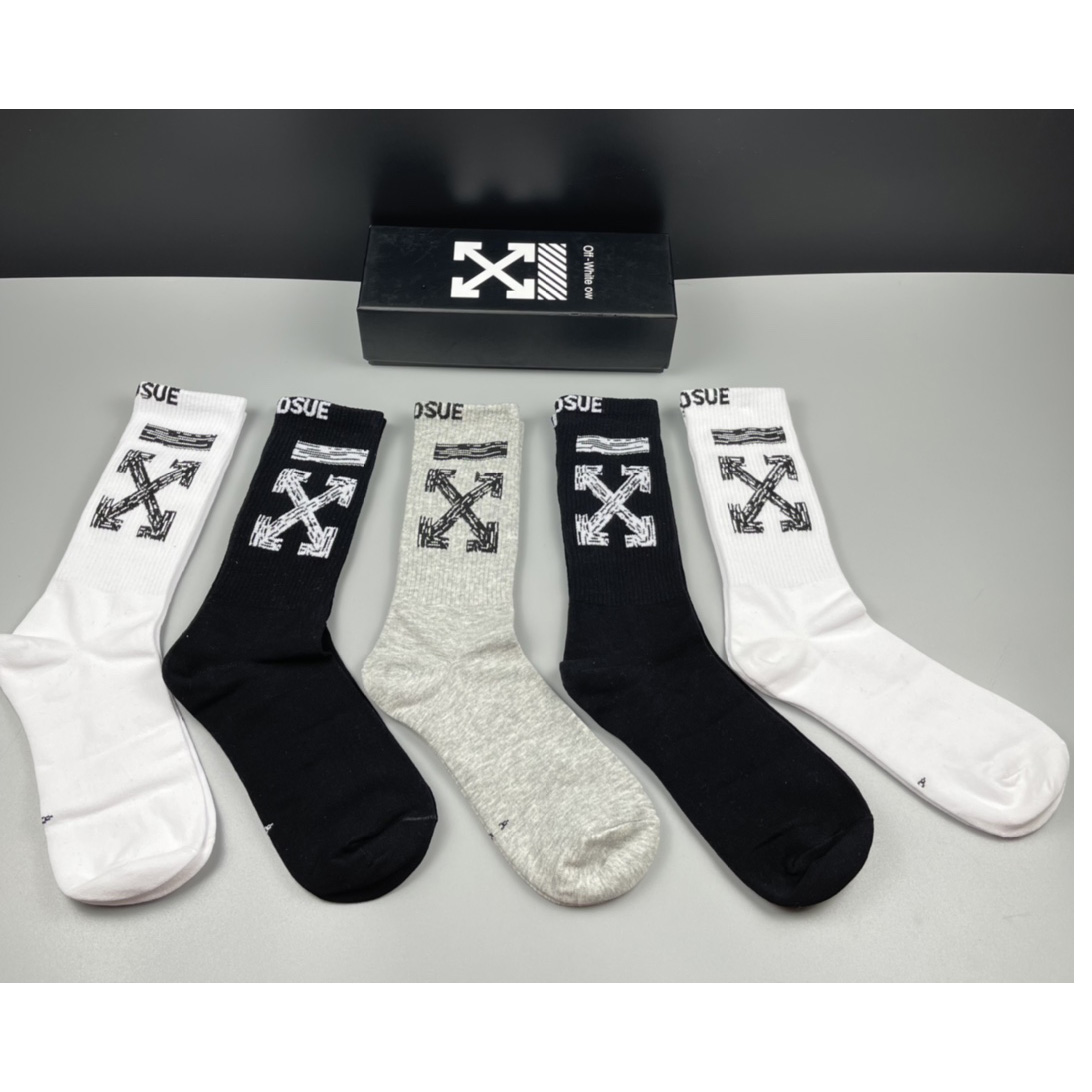 Off White Socks/Box - DesignerGu