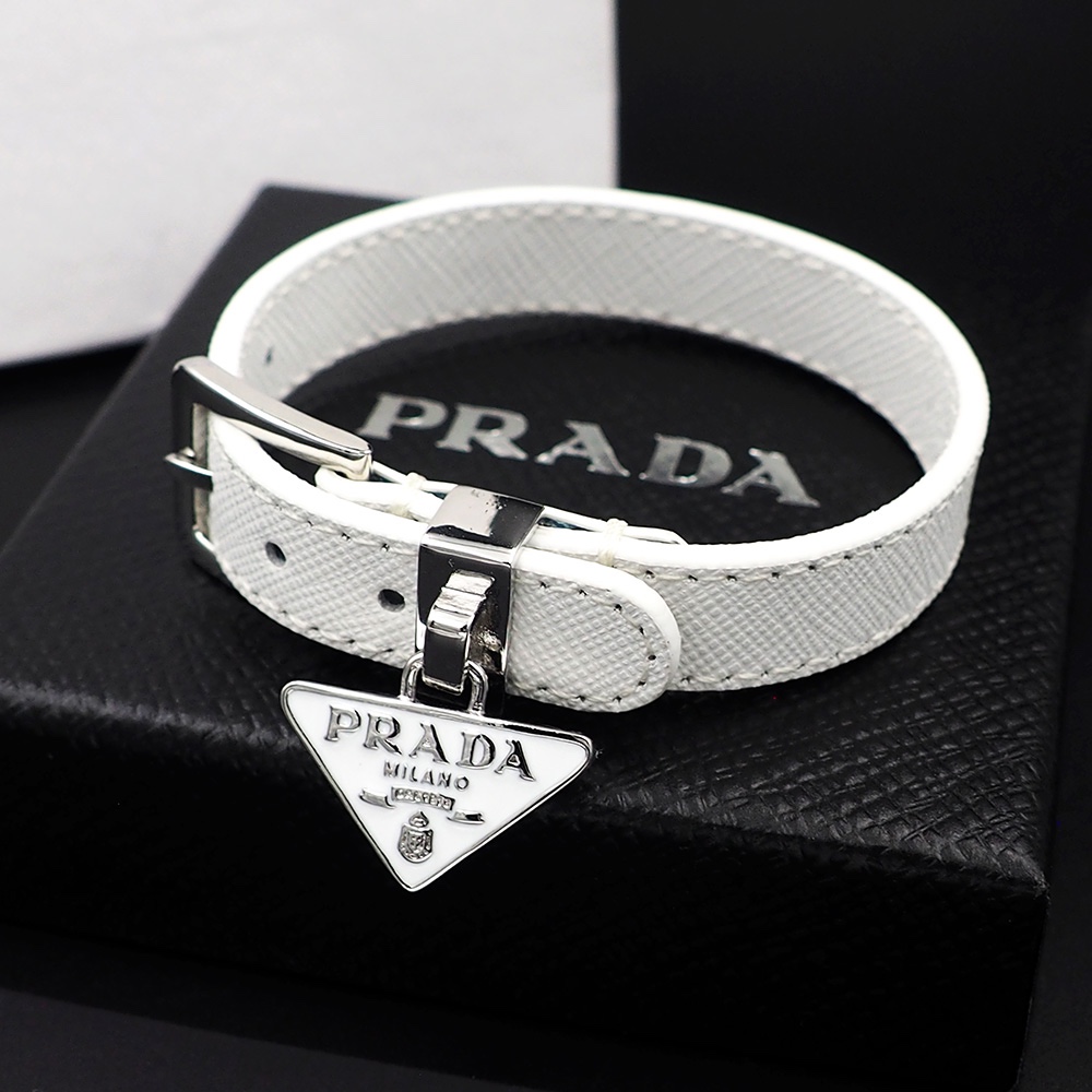 Prada Saffiano Leather Bracelet - DesignerGu