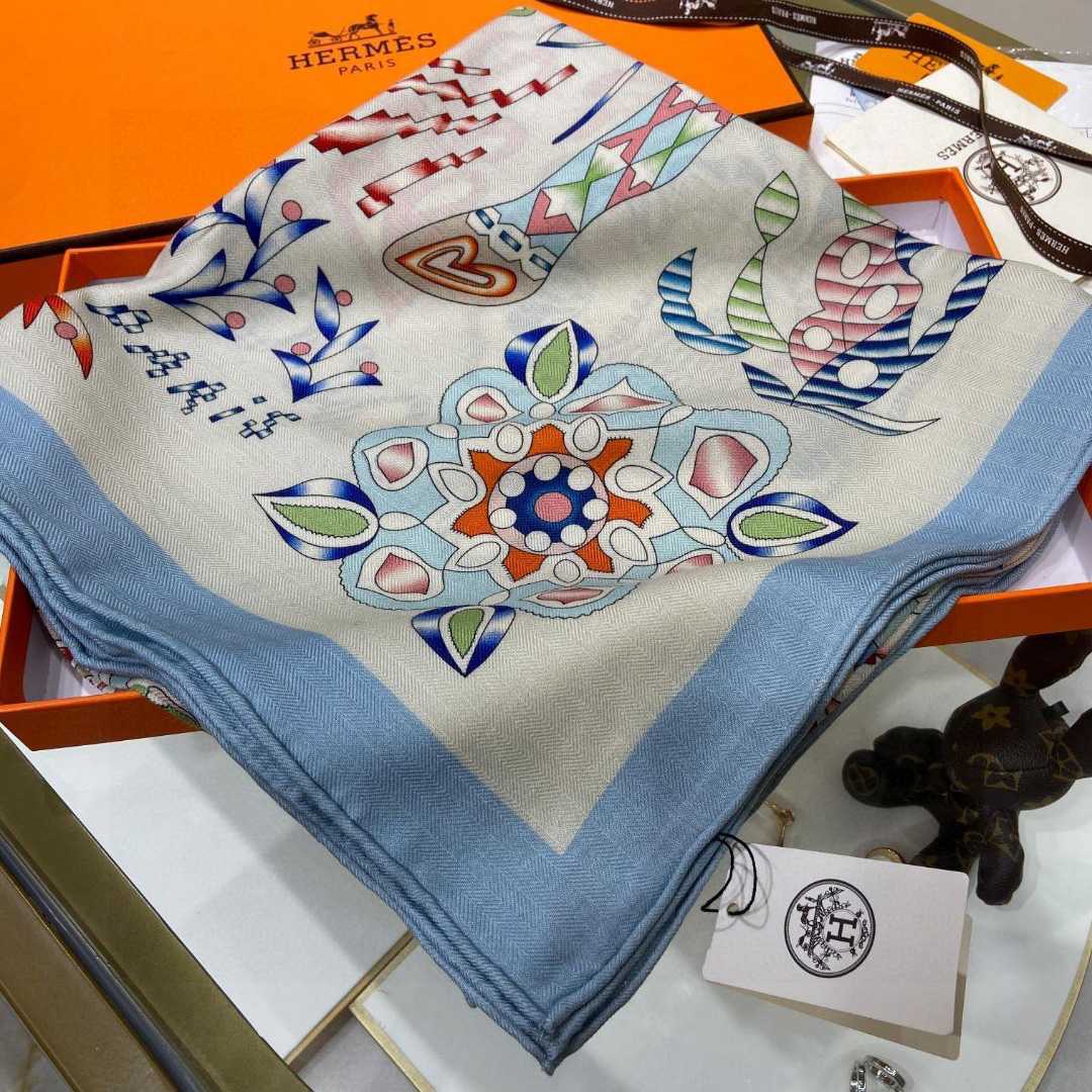 Hermes En Attendant Ulysse Shawl 140 - DesignerGu