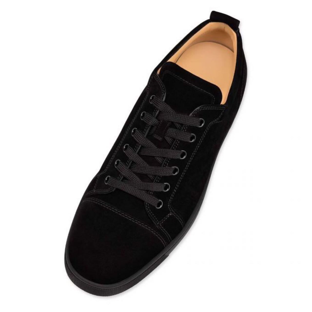 Christian Louboutin Louis Junior Sneakers - Veau velours - Black - DesignerGu