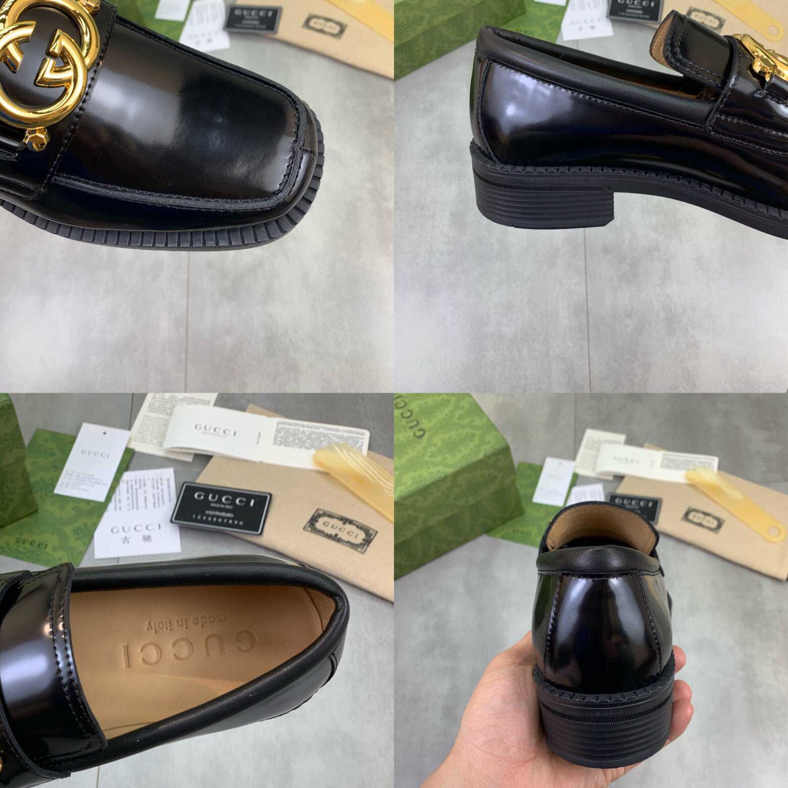 Gucci GG Leather Loafers(Upon Uk Size) - DesignerGu