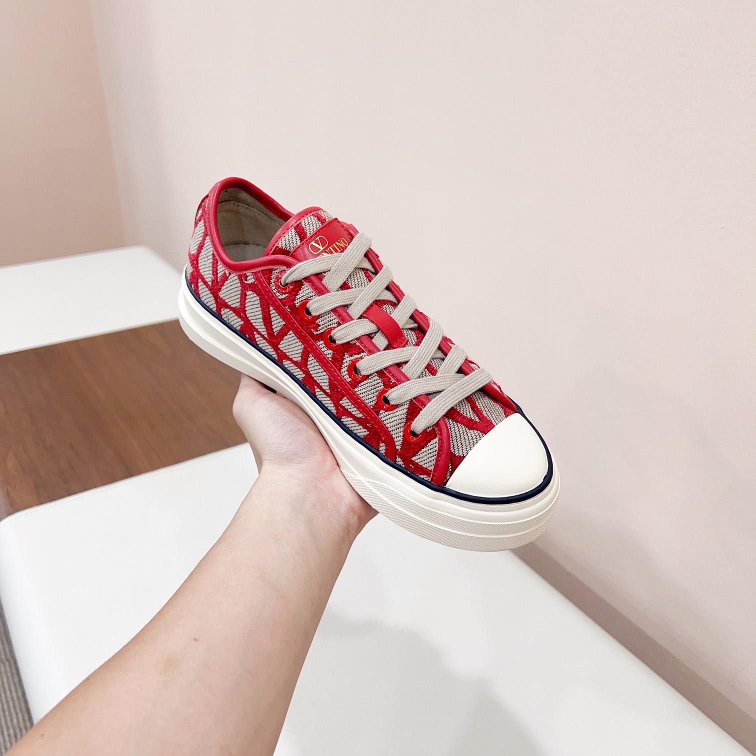 Valenti Toile Iconographe Totaloop Low-top Sneaker - DesignerGu