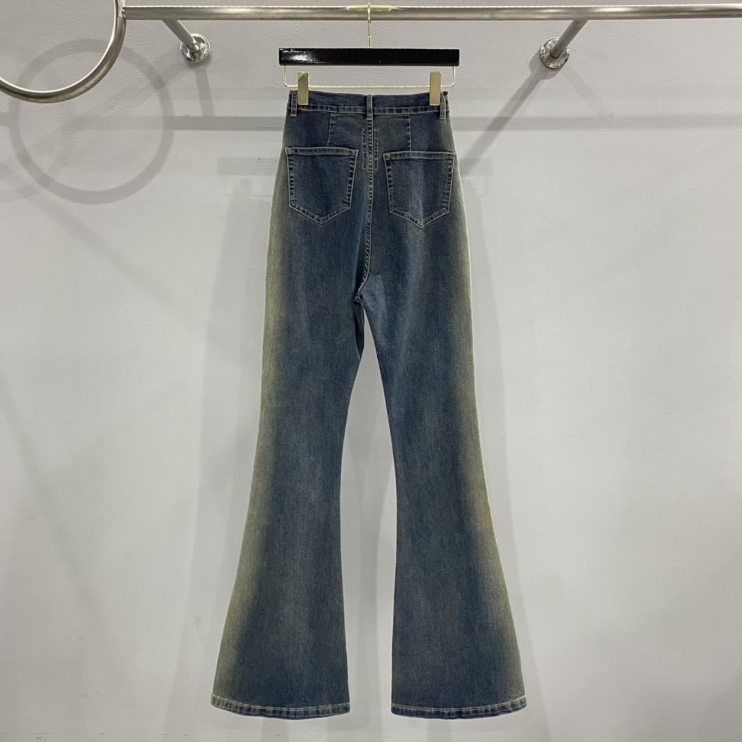 Rick Owens Drkshdw Blue Bolan Bootcut Jeans - DesignerGu