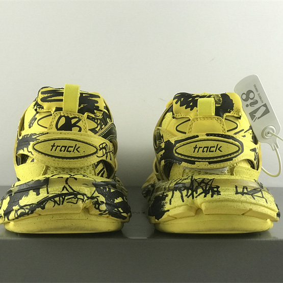 Balenciaga Track Graffiti Sneaker In Yellow - DesignerGu