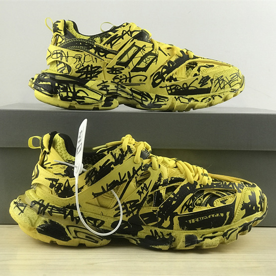 Balenciaga Track Graffiti Sneaker In Yellow - DesignerGu