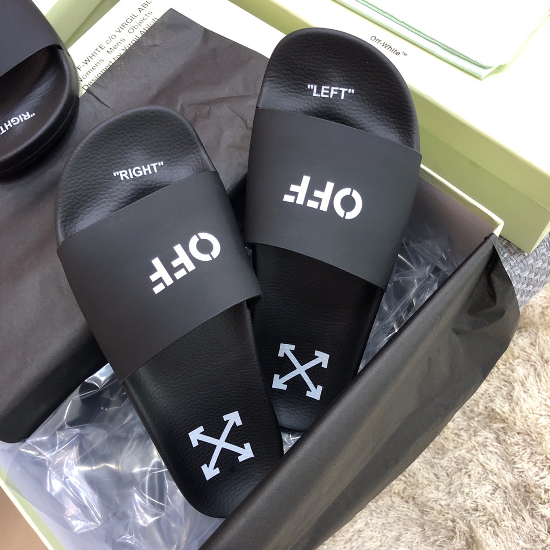 Off White Printed Pool Slider - DesignerGu