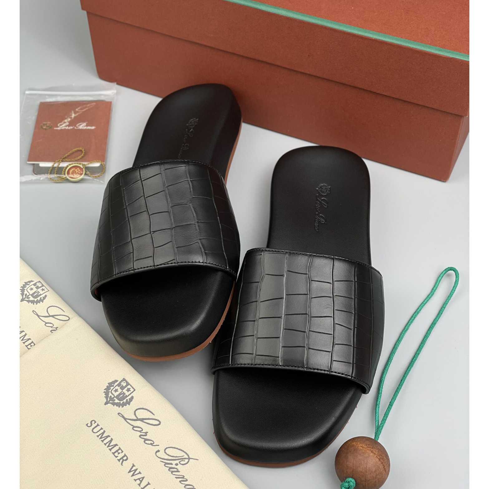 Loro Piana Slide Sandal  - DesignerGu