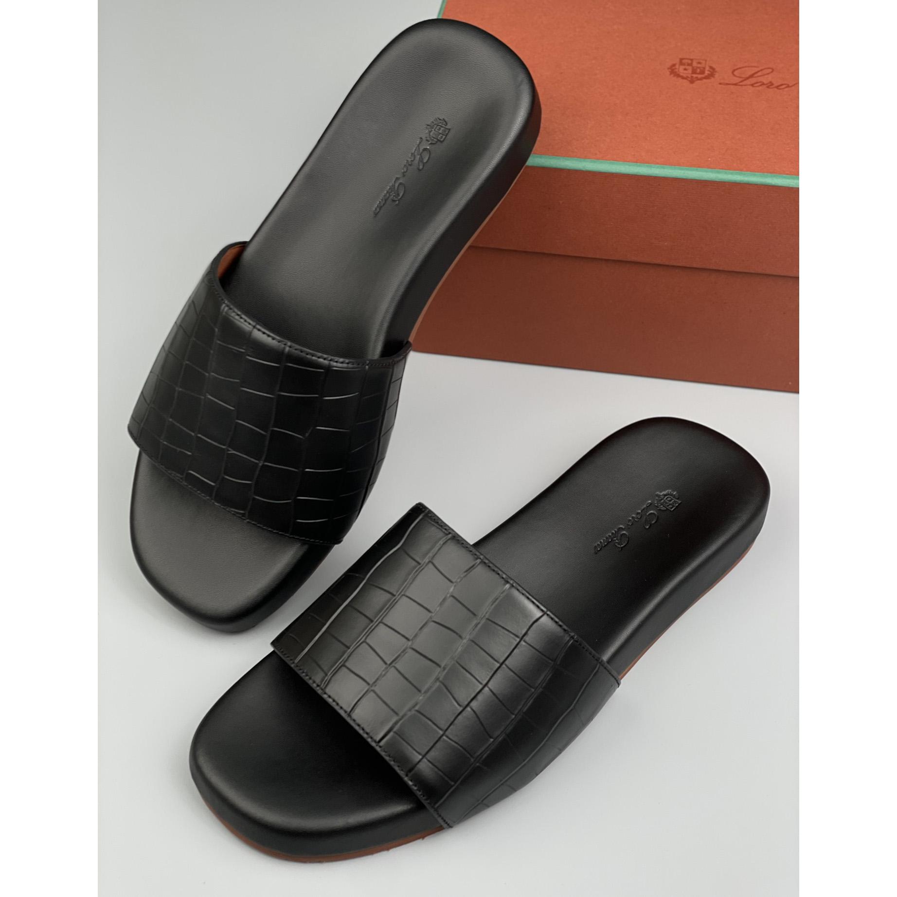 Loro Piana Slide Sandal  - DesignerGu