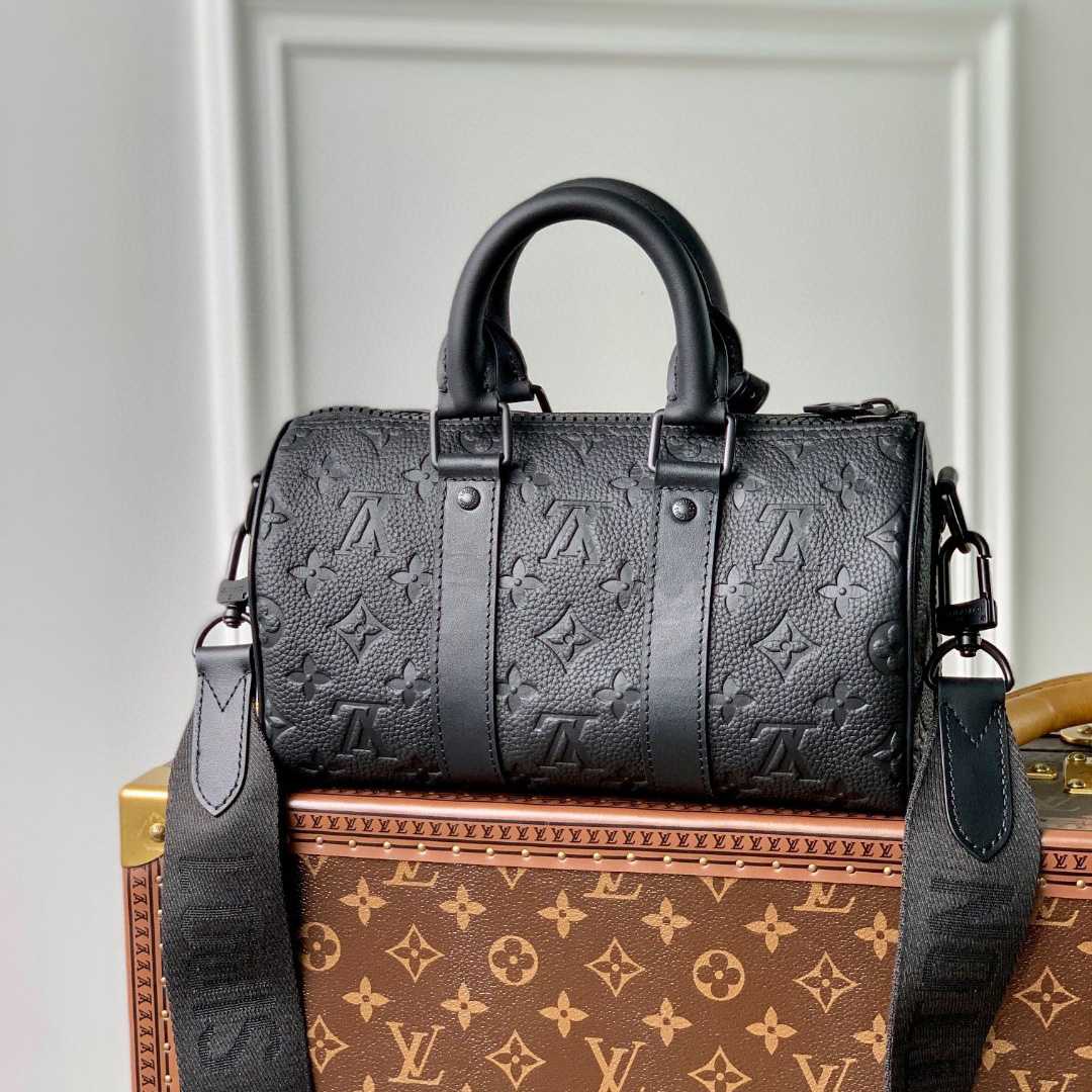 Louis Vuitton CKeepall Bandoulière 25 Taurillon Monogram (25x15x11CM)   M20900 - DesignerGu