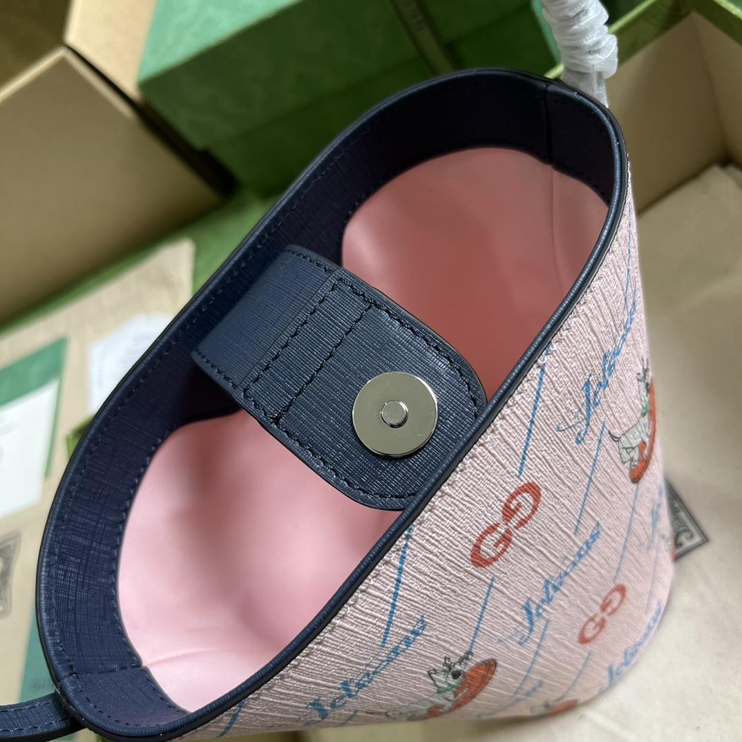 Gucci Children's Printed Bucket Bag (18.5-16.5-7.5cm) - DesignerGu