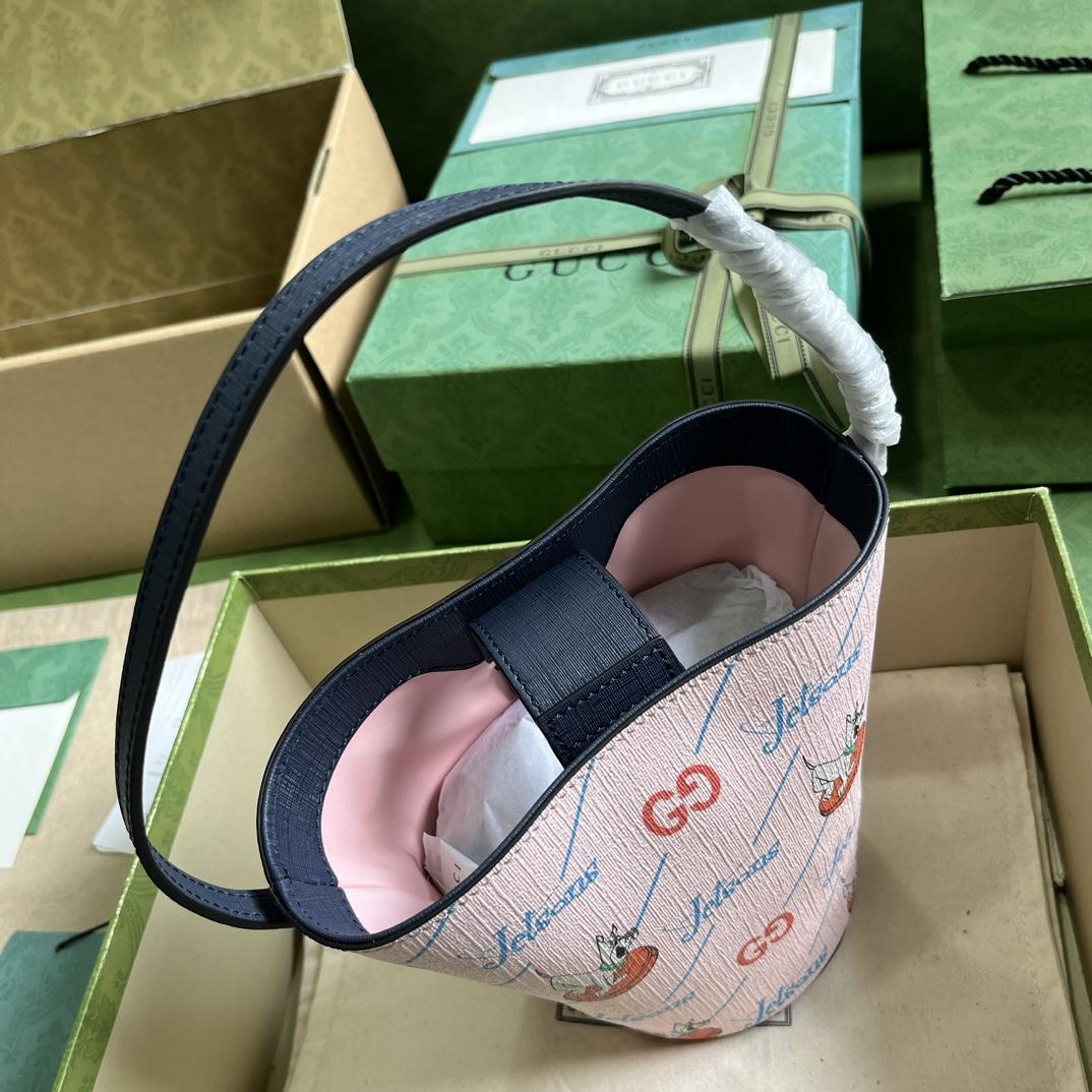 Gucci Children's Printed Bucket Bag (18.5-16.5-7.5cm) - DesignerGu