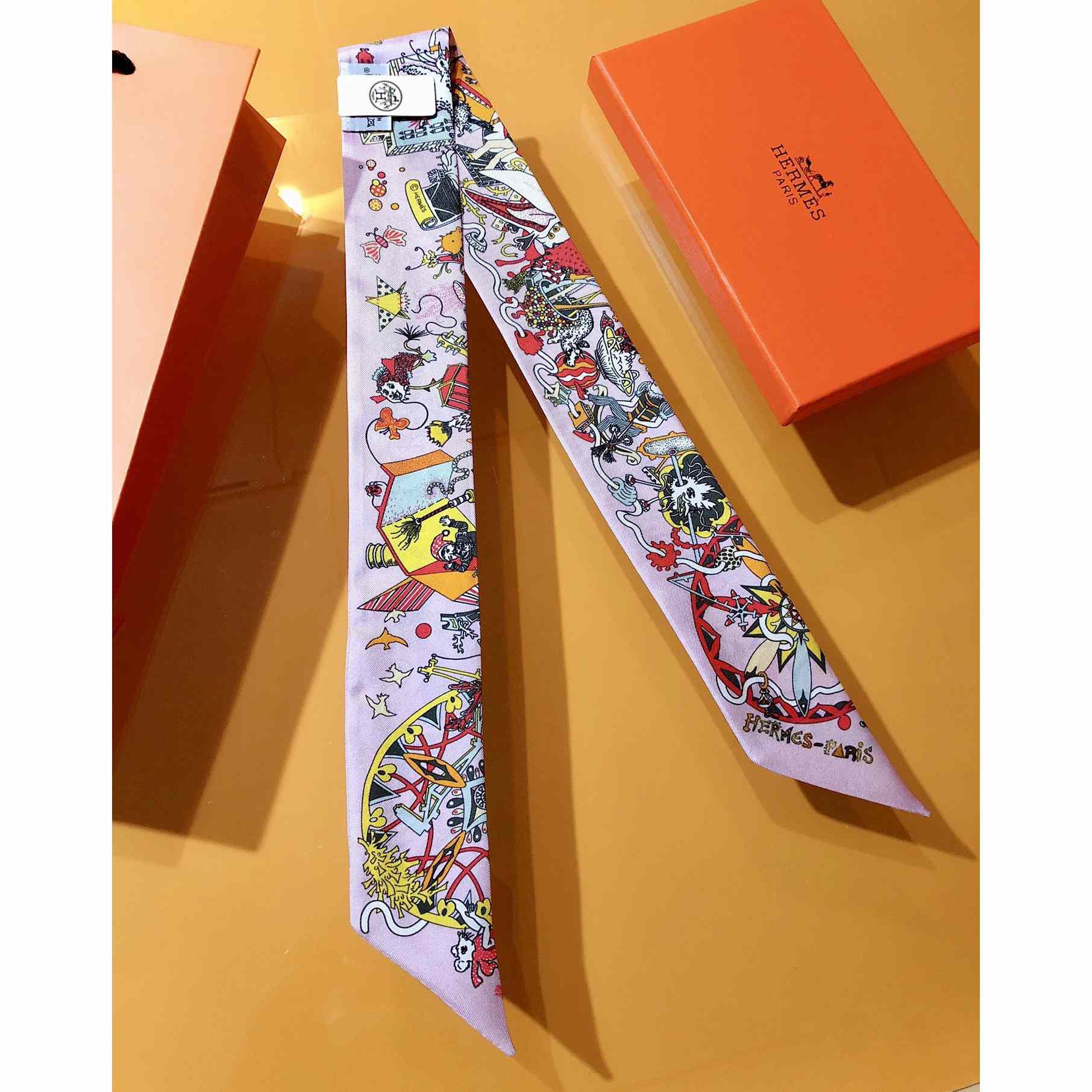 Hermes Twilly Long Scarf Tie - DesignerGu