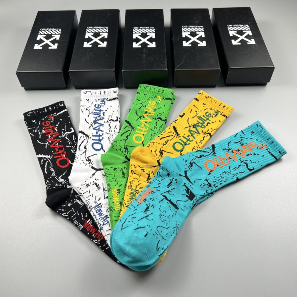 Off White Socks/Box - DesignerGu