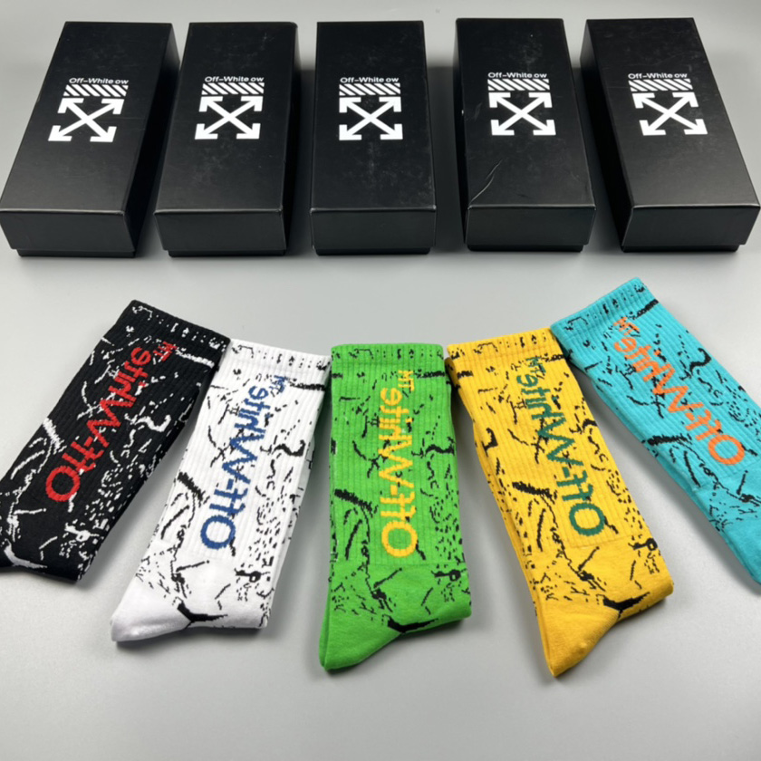 Off White Socks/Box - DesignerGu