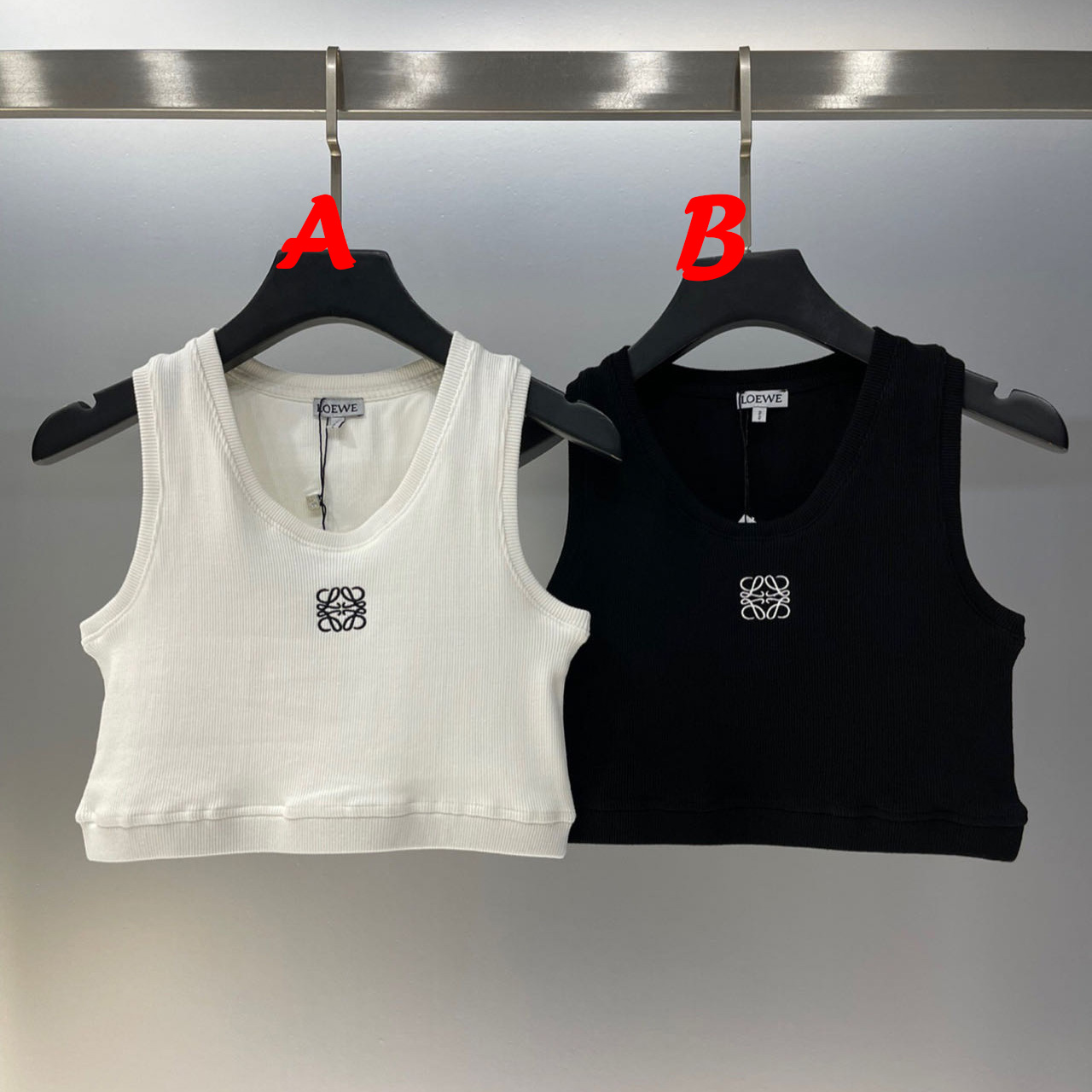 Loewe Cropped Anagram Tank Top In cotton - DesignerGu