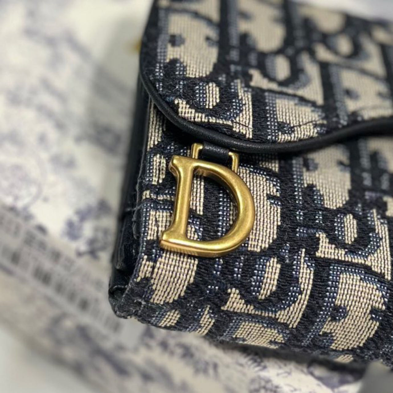 Dior  Saddle Lotus Wallet - DesignerGu