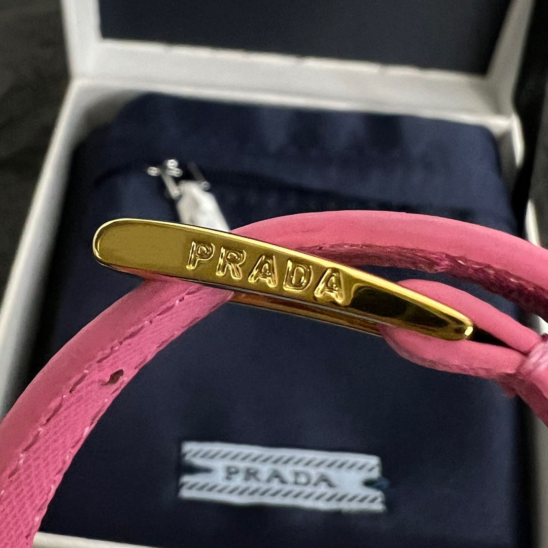 Prada Saffiano Leather Bracelet - DesignerGu