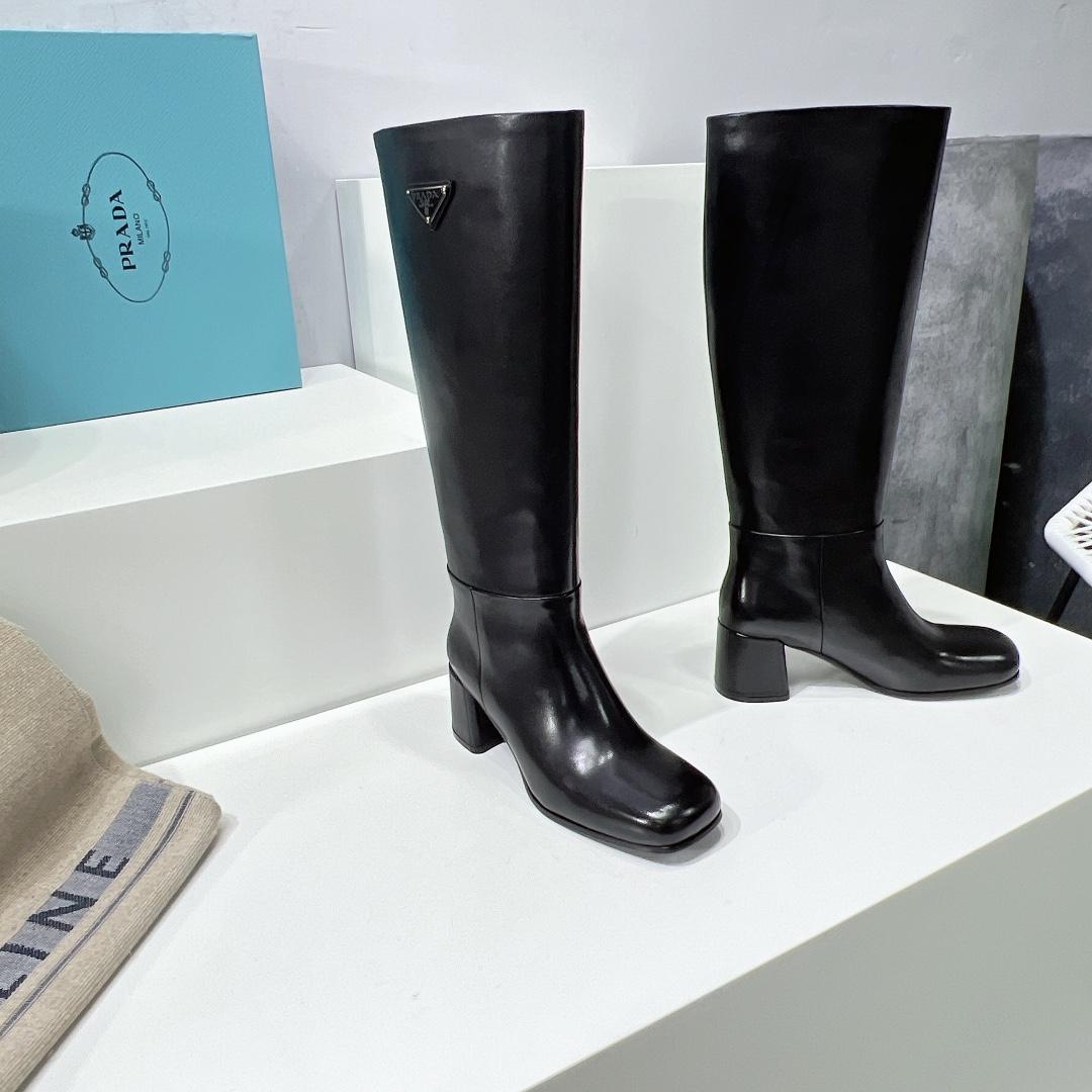 Prada Leather Boots - DesignerGu