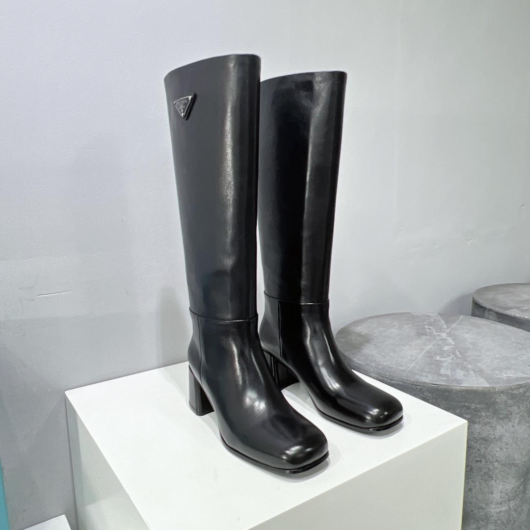 Prada Leather Boots - DesignerGu