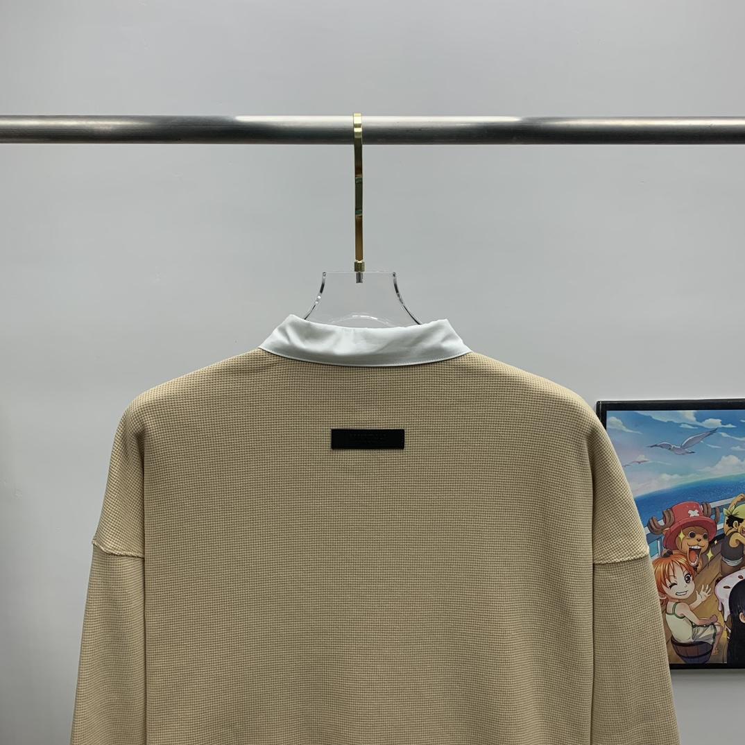 Fear of God Essentials Waffle Henley Rugby - DesignerGu