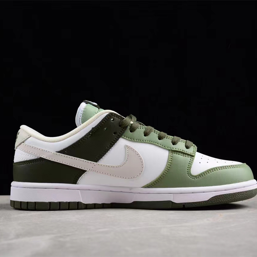 Nike Dunk Low “Oil Green” Sneakers     FN6882-100 - DesignerGu