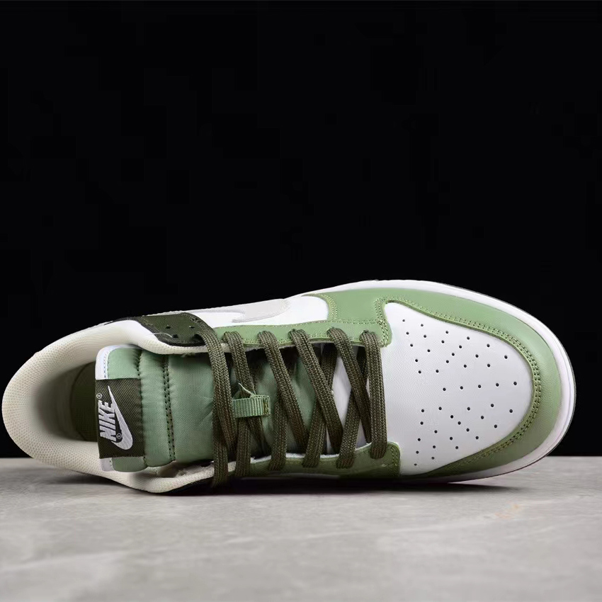 Nike Dunk Low “Oil Green” Sneakers     FN6882-100 - DesignerGu