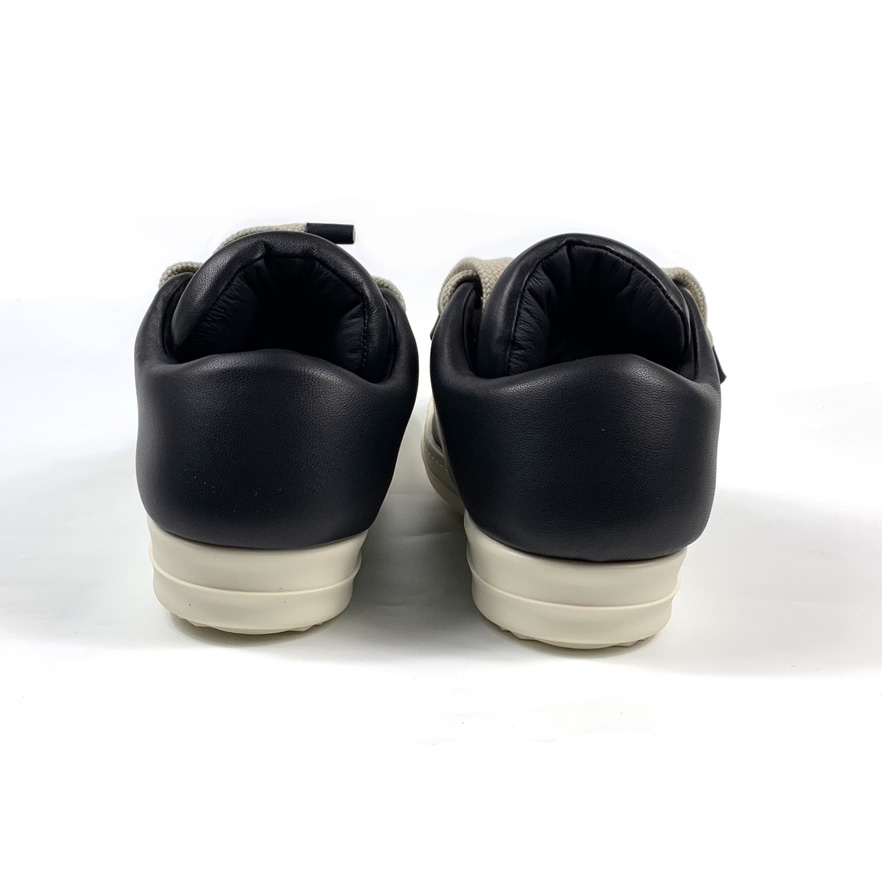 Rick Owens Black Jumbo Lace-up Padded Sneakers - DesignerGu