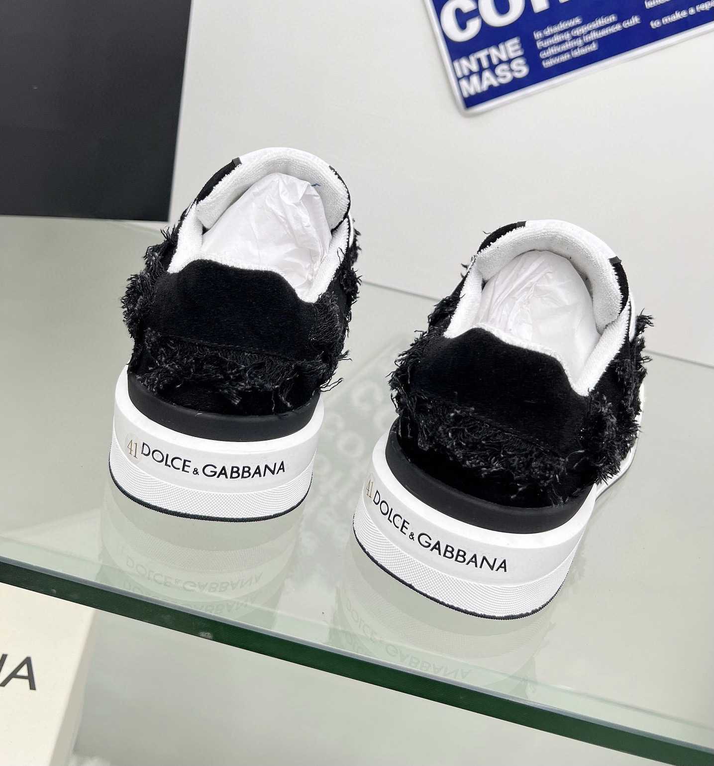 Dolce & Gabbana Denim New Roma Sneakers - DesignerGu