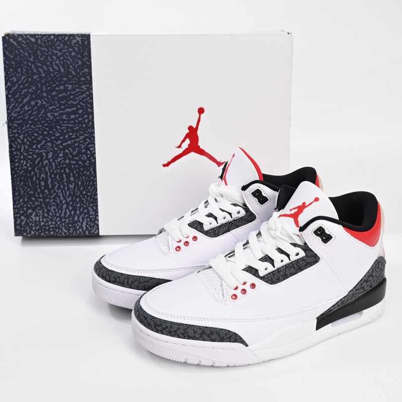 Air Jordan 3 SE DNM “Fire Red” Basketball Shoes   CZ6431-100  - DesignerGu