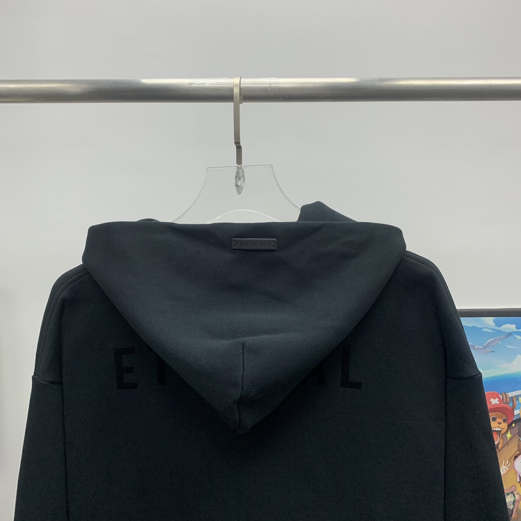 Fear of God Essentials Eternal Logo-print CCotton Hoodie - DesignerGu