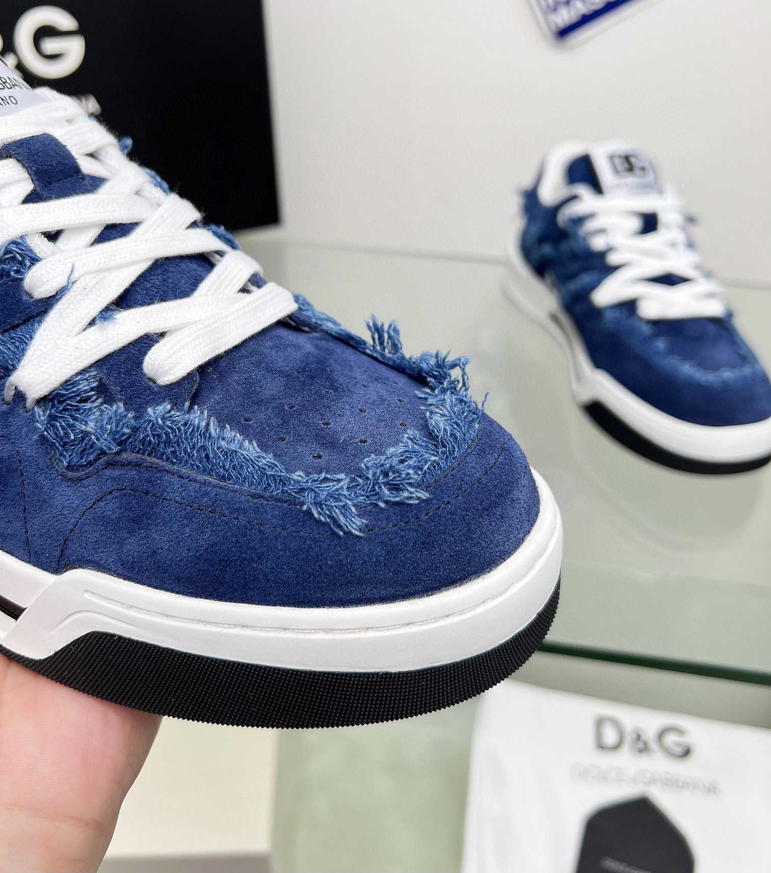 Dolce & Gabbana Denim New Roma Sneakers - DesignerGu