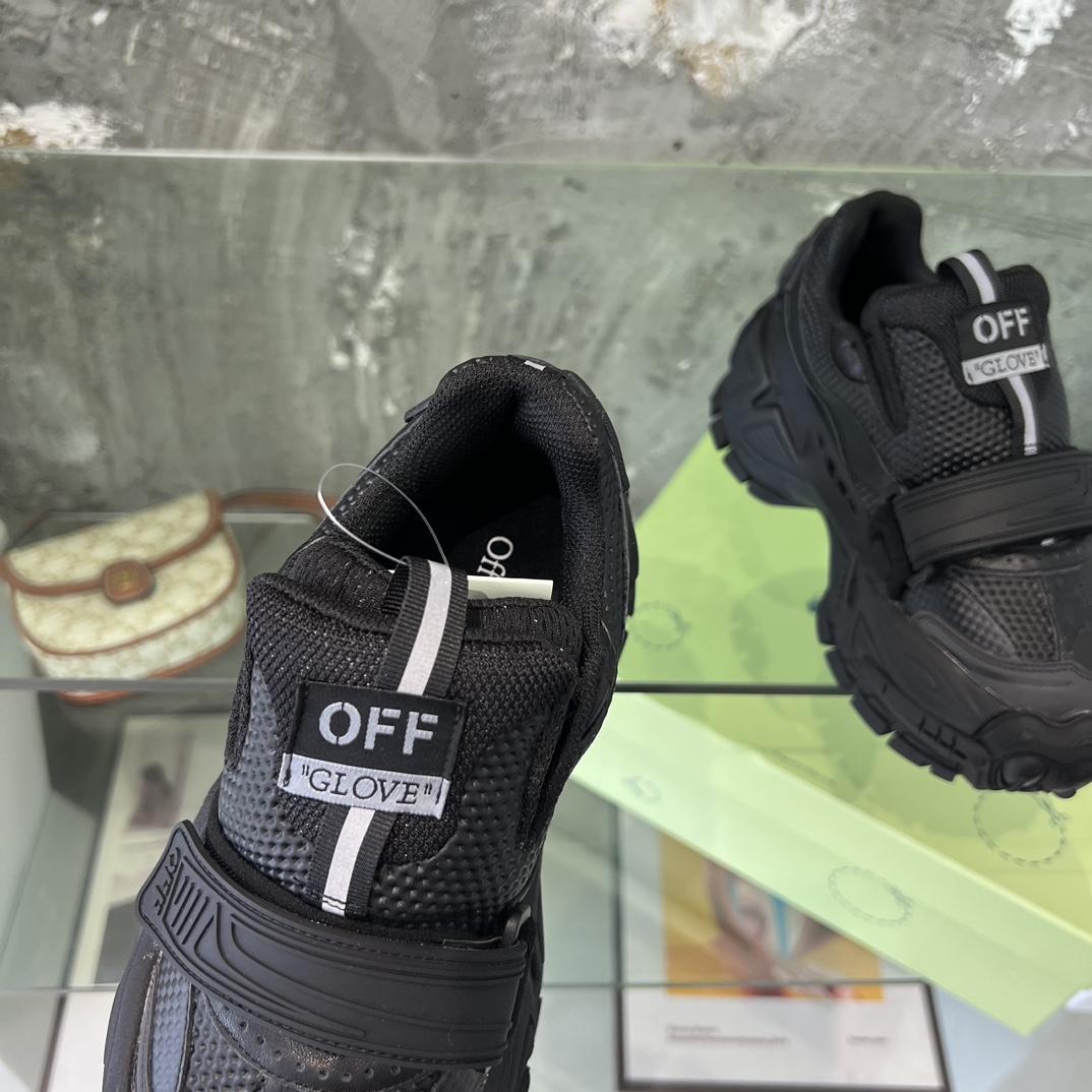 Off White Glove Slip-on Sneakers - DesignerGu