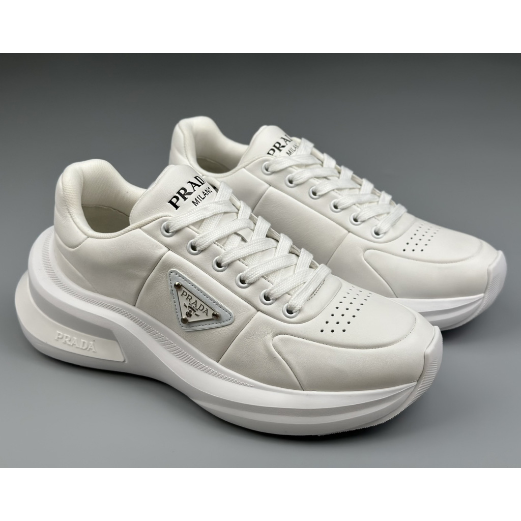 Prada Leather Sneakers(upon uk size) - DesignerGu