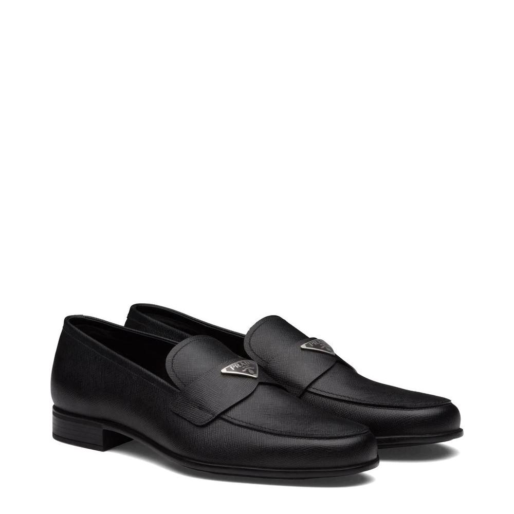 Prada Triangle Logo Loafers(Upon UK Size) - DesignerGu