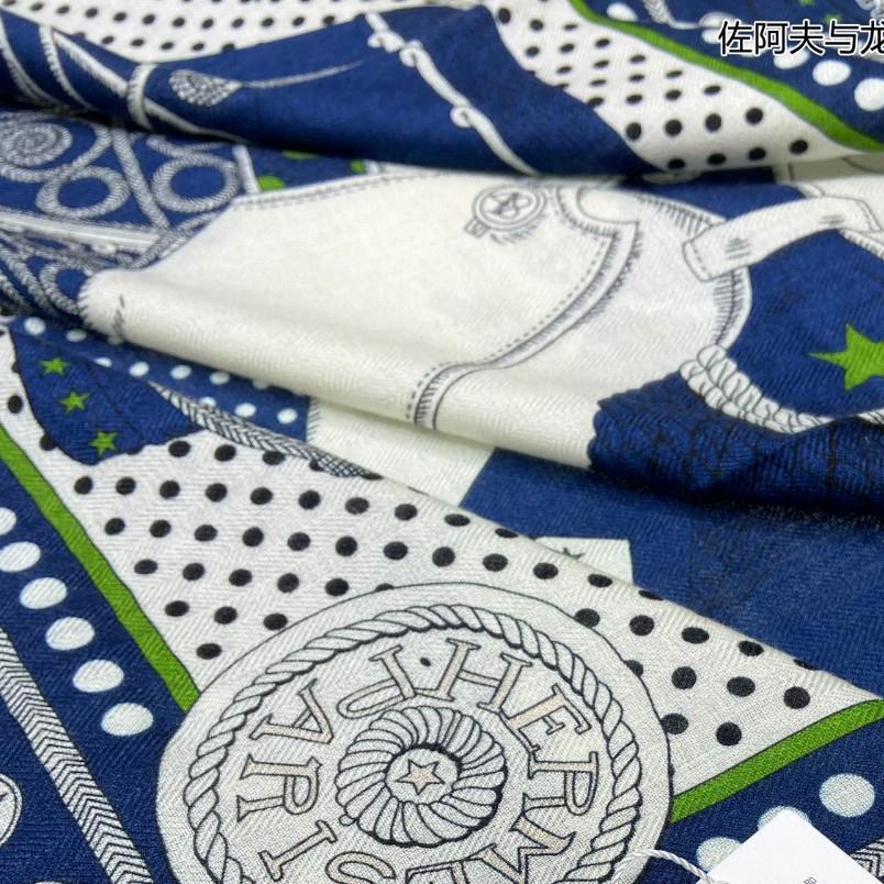 Hermes Zouaves et Dragons Bandana Shawl 140 - DesignerGu