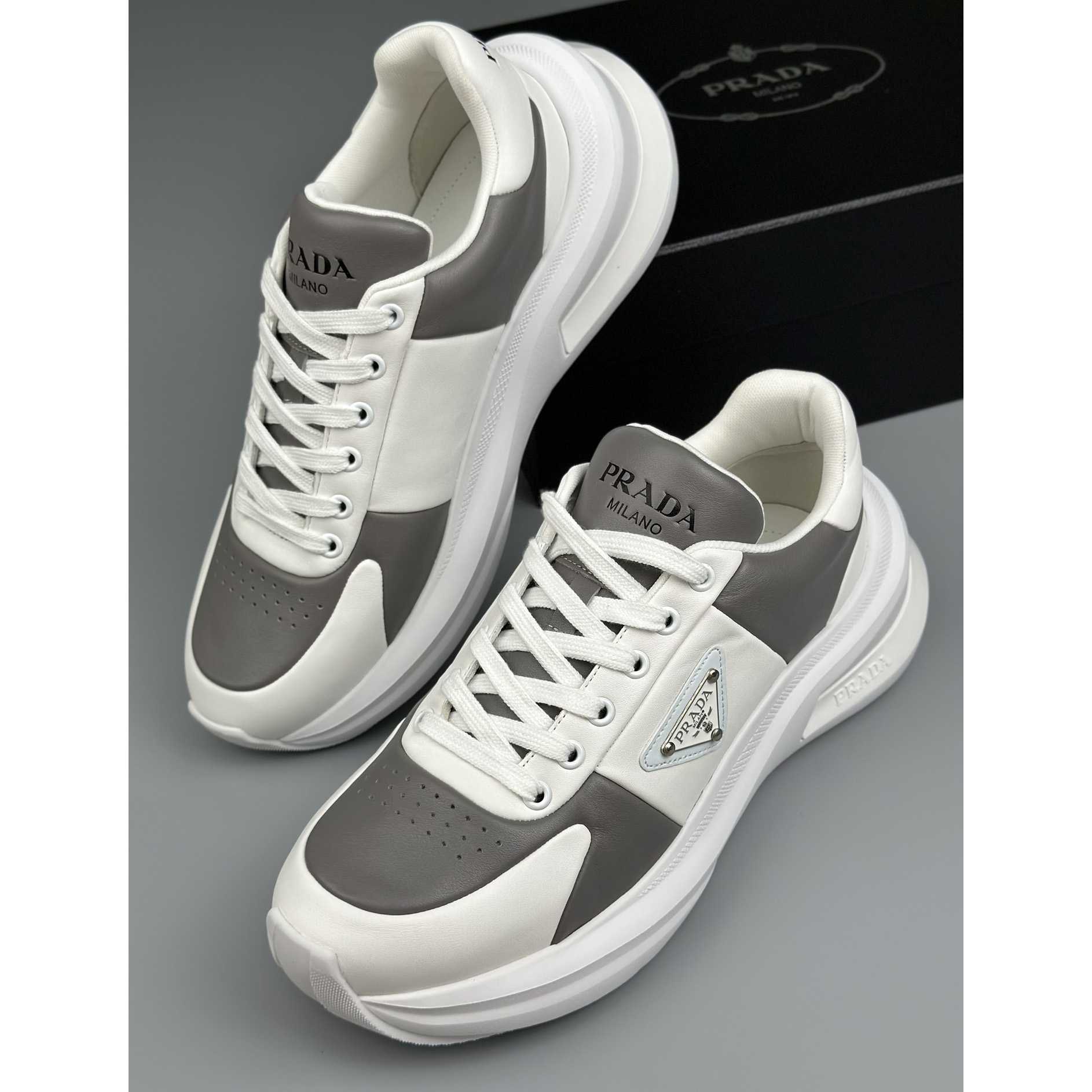 Prada Leather Sneakers(upon uk size) - DesignerGu