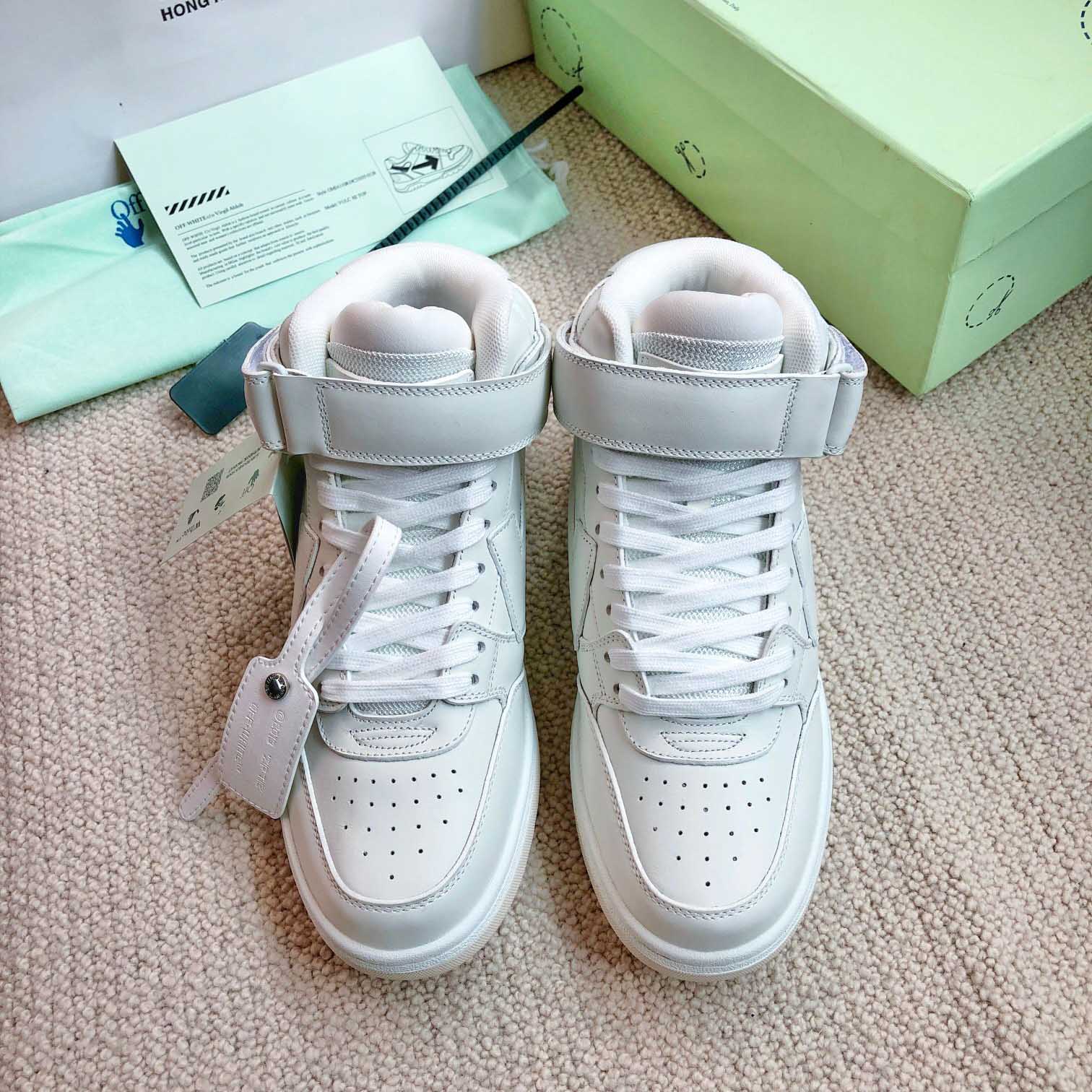 Off White Out Of Office Mid Top Sneaker - DesignerGu