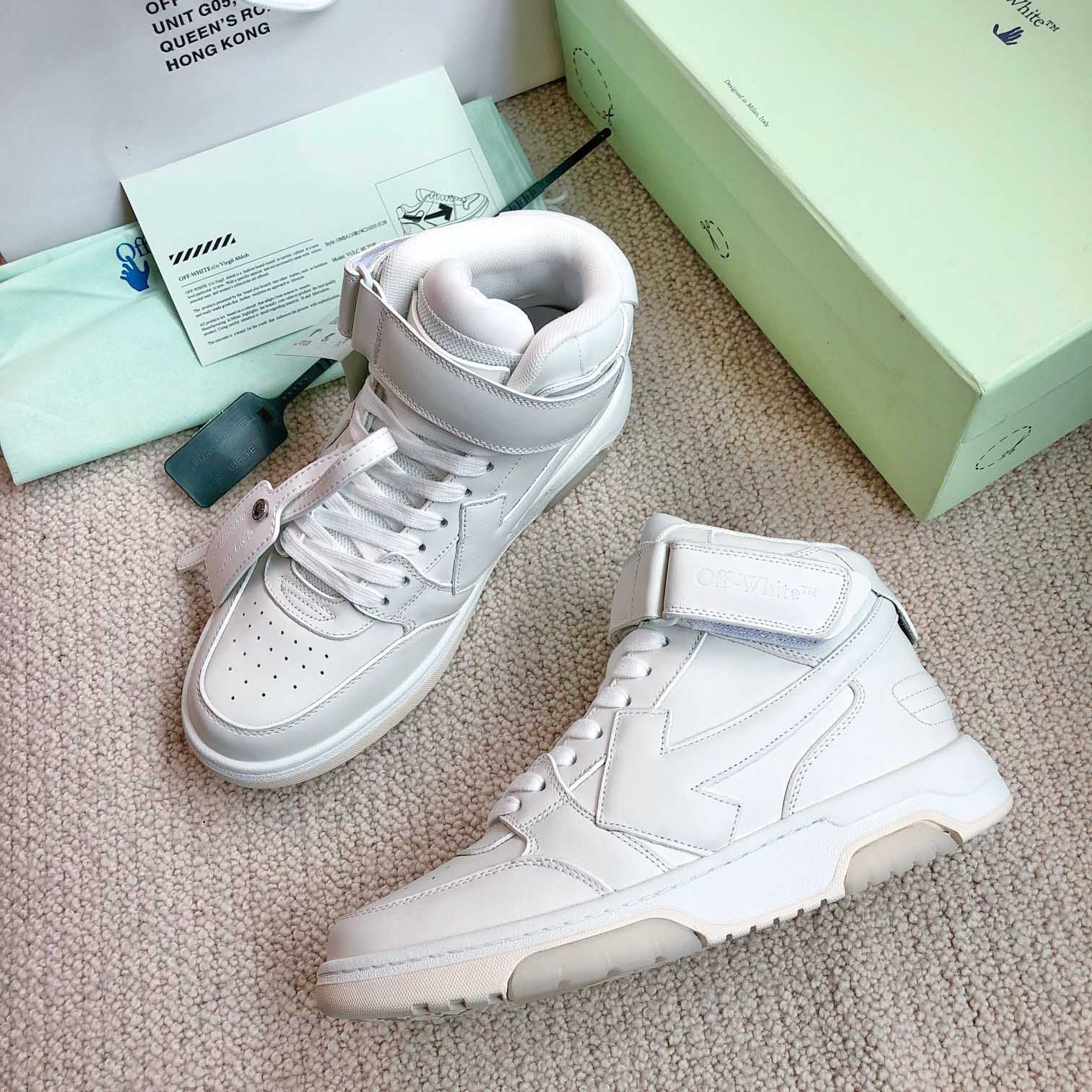 Off White Out Of Office Mid Top Sneaker - DesignerGu