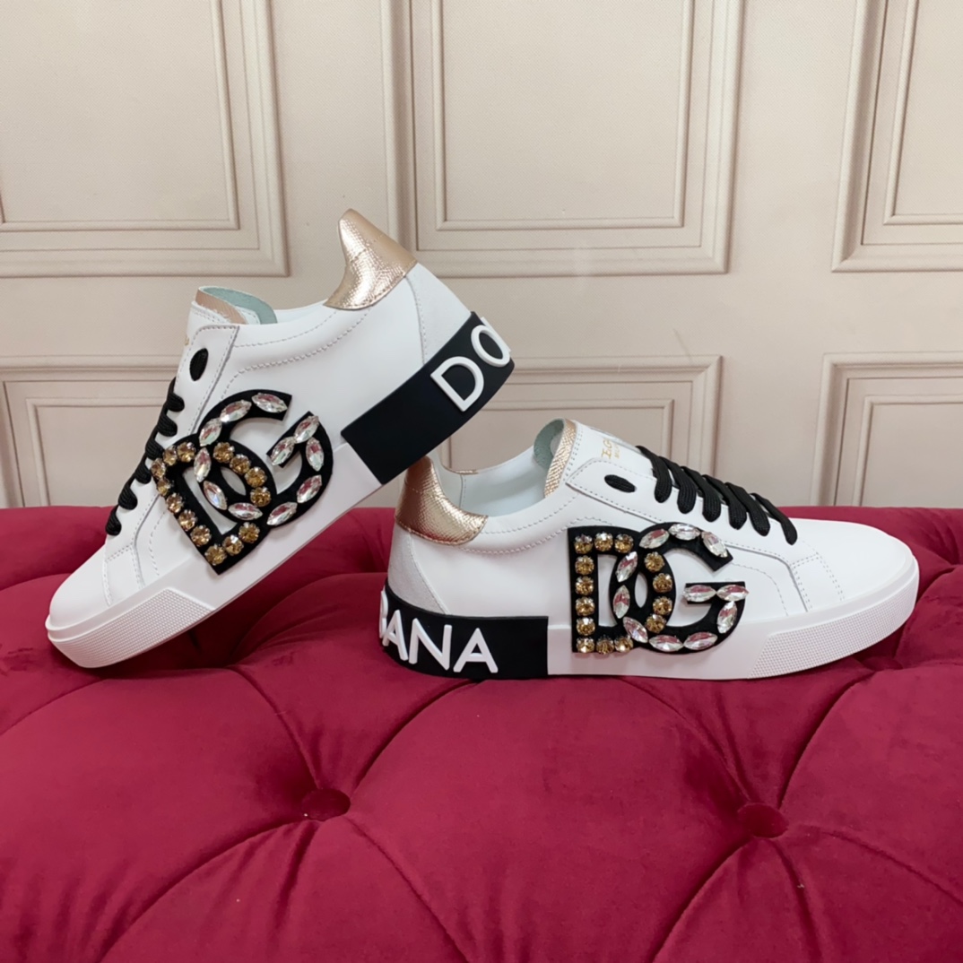 Dolce & Gabbana Calfskin Portofino Sneakers - DesignerGu