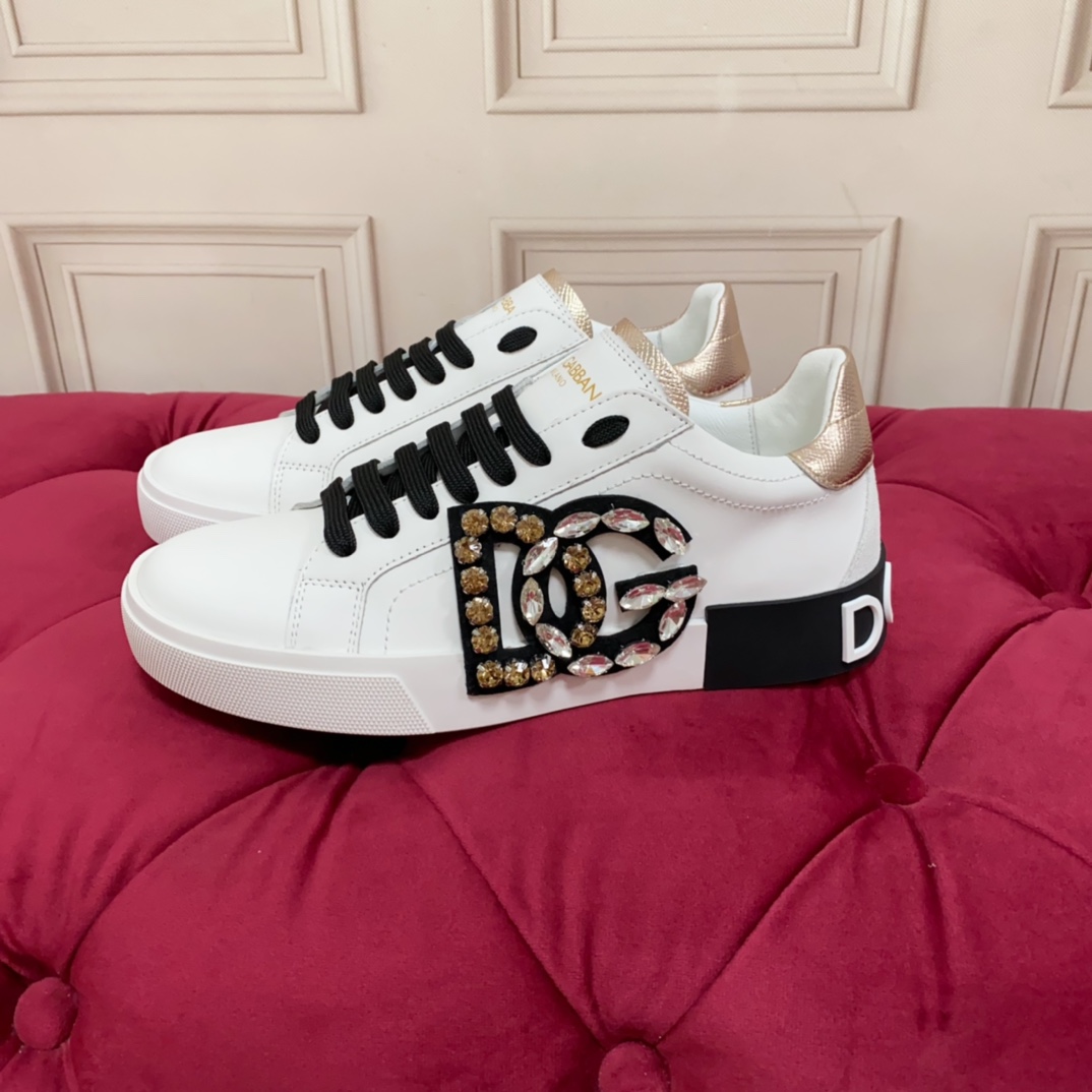 Dolce & Gabbana Calfskin Portofino Sneakers - DesignerGu