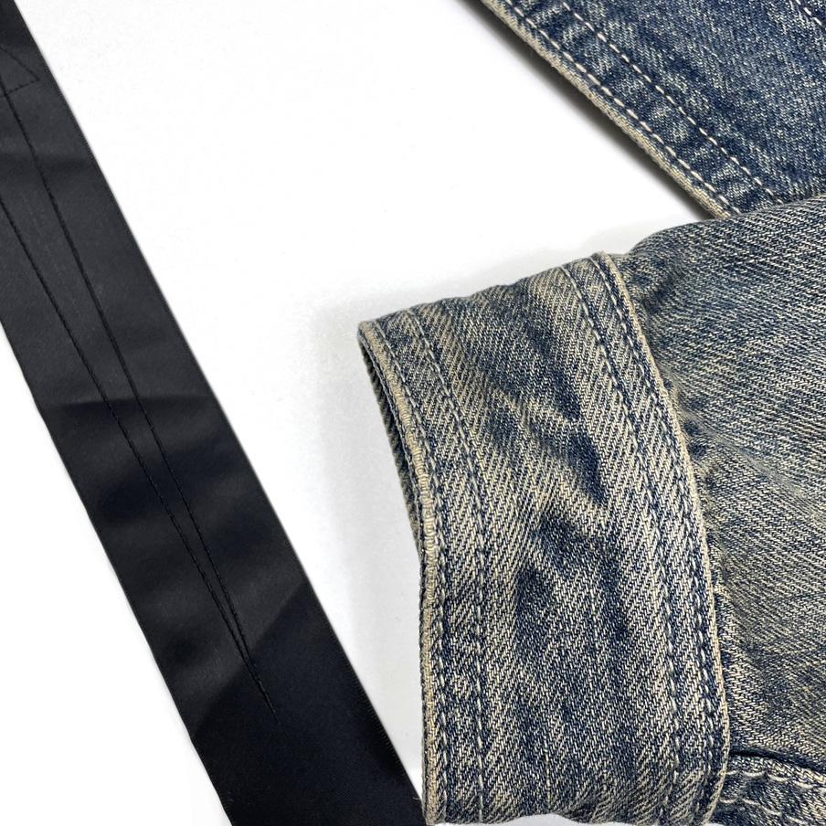 Rick Owens Cropped Denim Jacket - DesignerGu