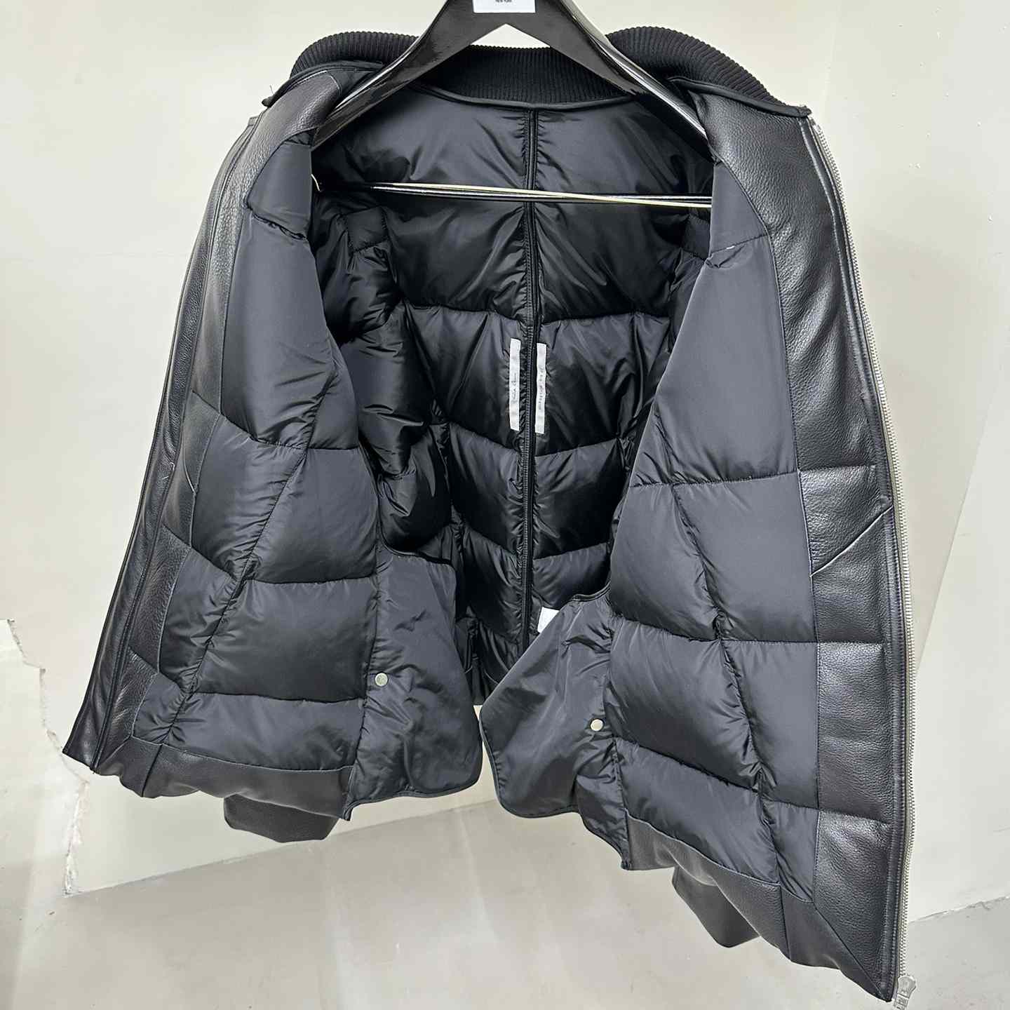 Rick Owens Down Jacket With Zipper - DesignerGu