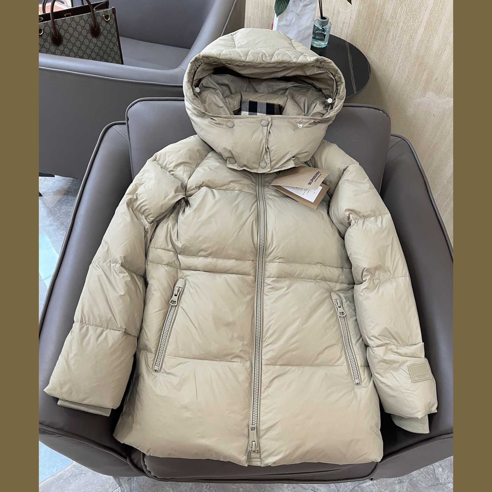 Burberry Hooded Down Jacket - DesignerGu