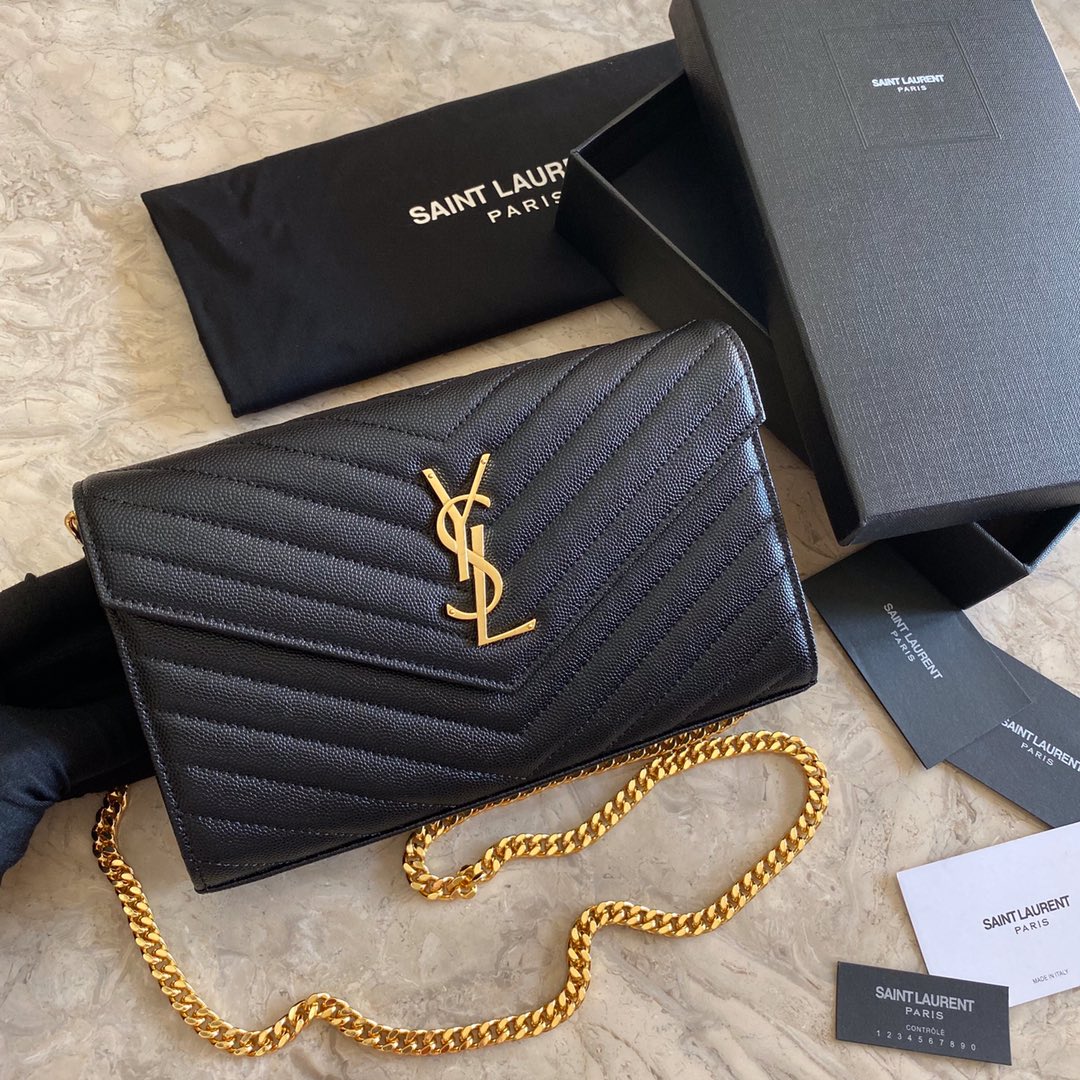 Saint Laurent Chain Wallet (22.5*14*4cm) - DesignerGu