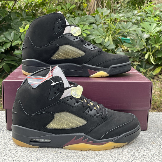 A Ma Maniére x Air Jordan 5 “Black” Sneakers     FD1330-001  - DesignerGu