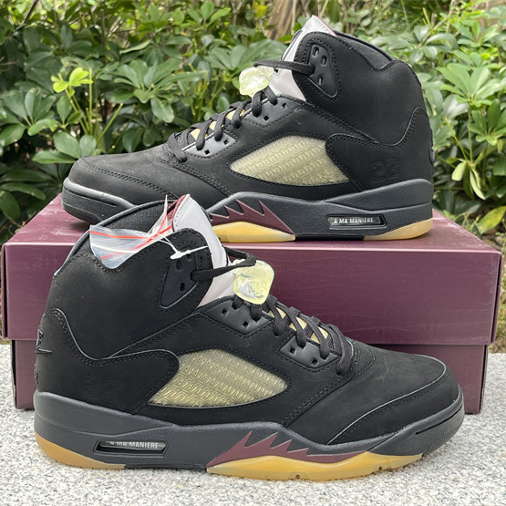 A Ma Maniére x Air Jordan 5 “Black” Sneakers     FD1330-001  - DesignerGu